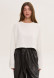Almost black oversize shortened longsleeve
